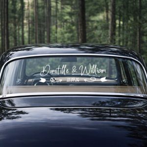 Sticker voiture mariage – M07